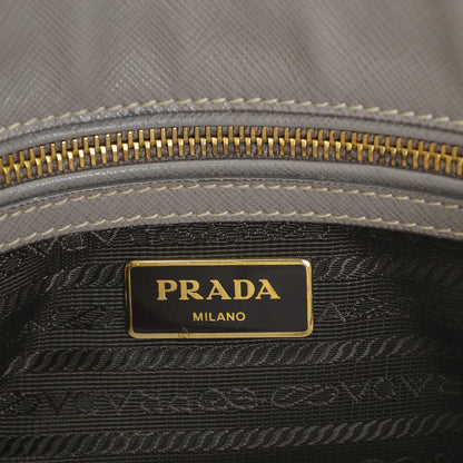 Prada Saffiano Mini Galleria Double Zip Tote Argilla 6 of 7