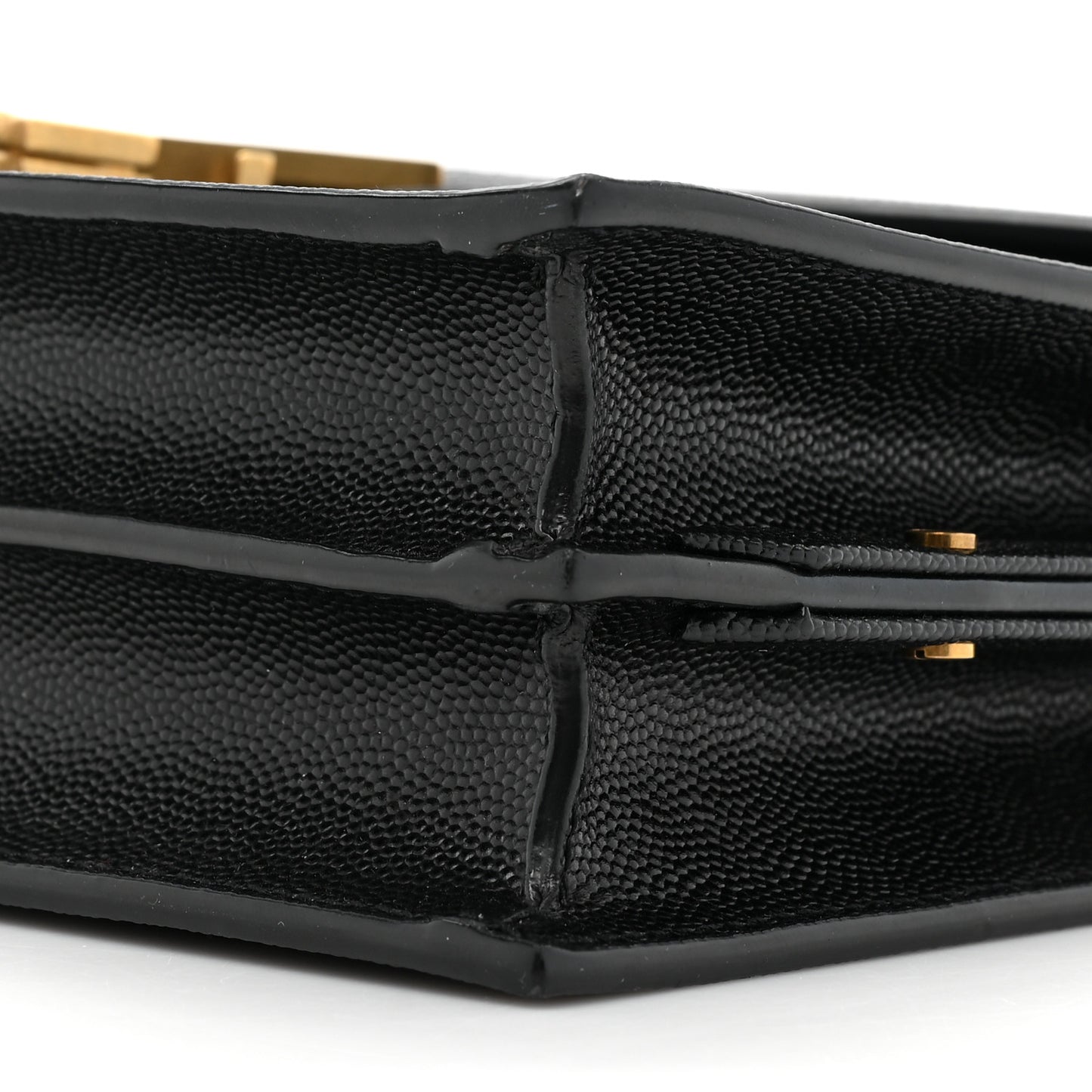 Grain De Poudre Monogram Cassandra Clasp Bag Black