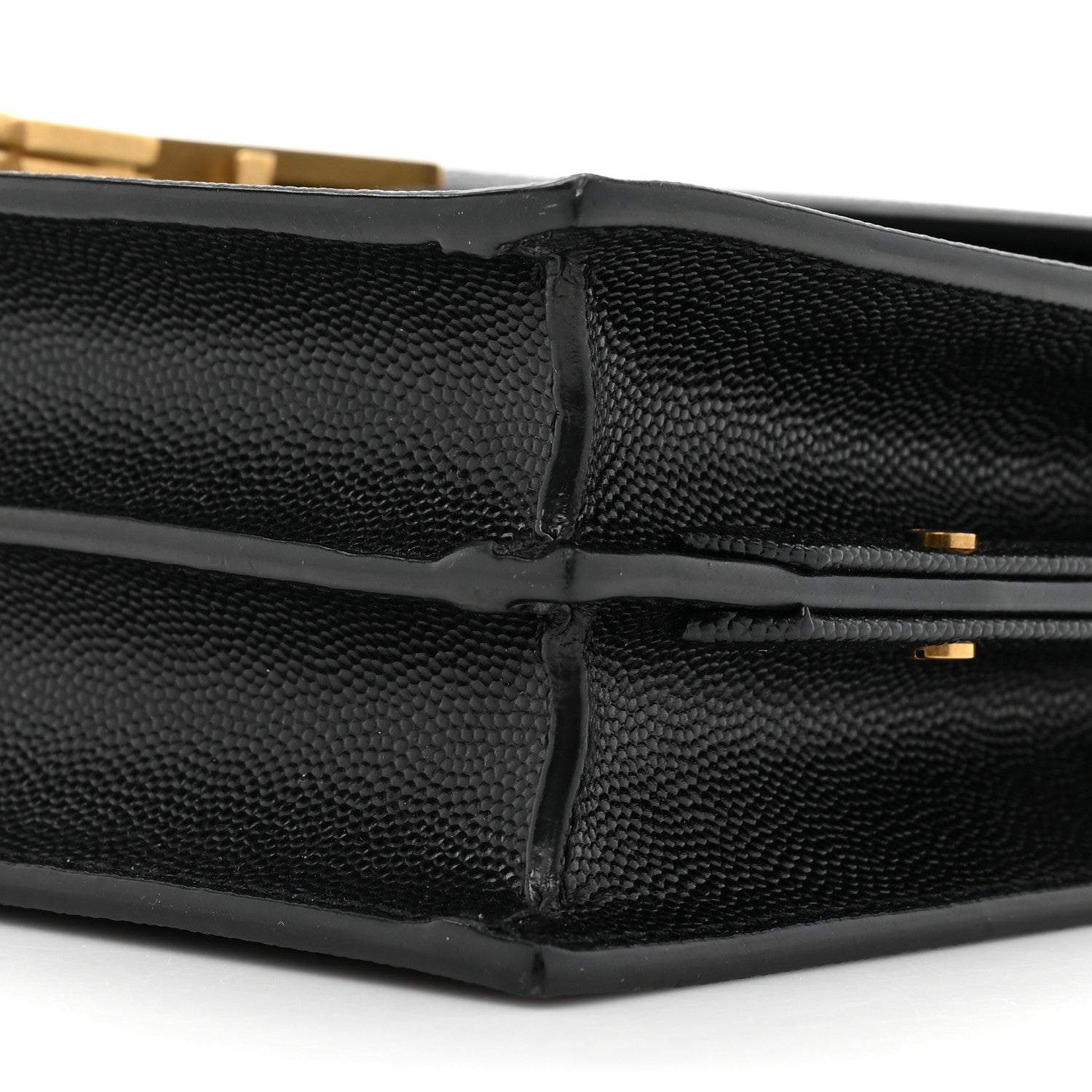 Saint Laurent Grain De Poudre Monogram Cassandra Clasp Bag Black 9 of 13