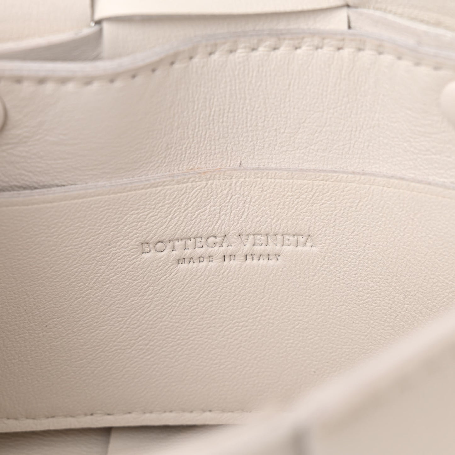 Lambskin Maxi Intrecciato Extra Mini Cassette Crossbody Bag White