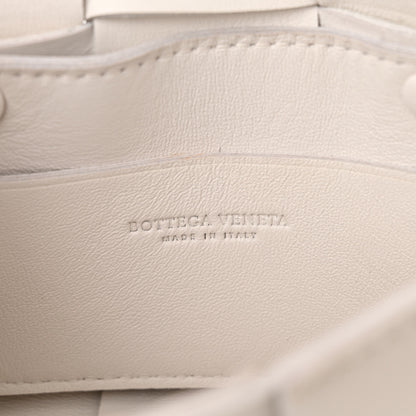 Bottega Veneta Lambskin Maxi Intrecciato Extra Mini Cassette Crossbody Bag White 6 of 10