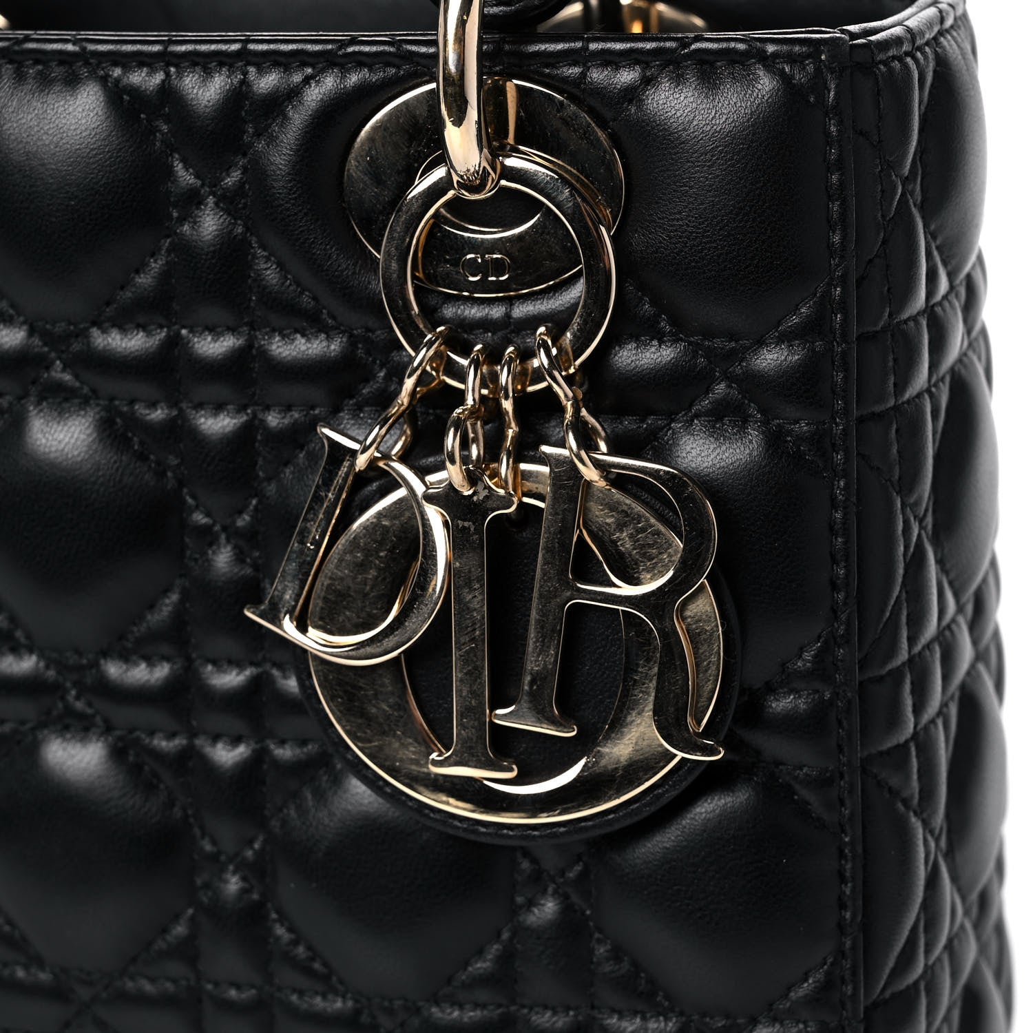 Christian Dior Lambskin Cannage Small My ABCDior Lady Dior Black 14 of 16
