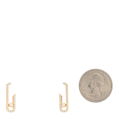 Messika X GIGI HADID 18K Yellow Gold Diamond Move Addiction Earrings 2 of 4