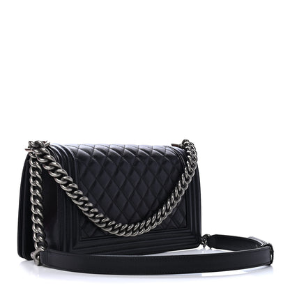 Chanel Caviar Quilted Medium Boy Flap Black 2 of 6