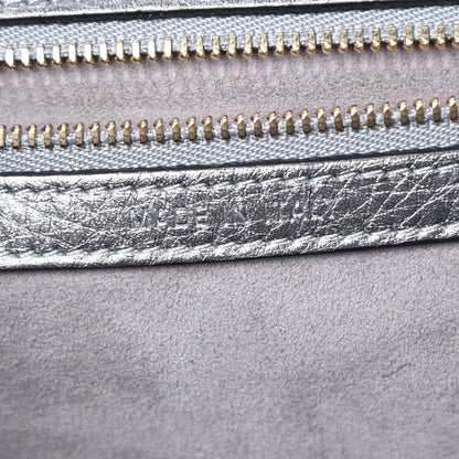 Christian Dior Metallic Grained Calfskin Medium Diorama Flap Bag Silver 7 of 13