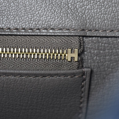 Hermes Epsom Horseshoe Birkin 35 Bleu Saphir Etain 18 of 35