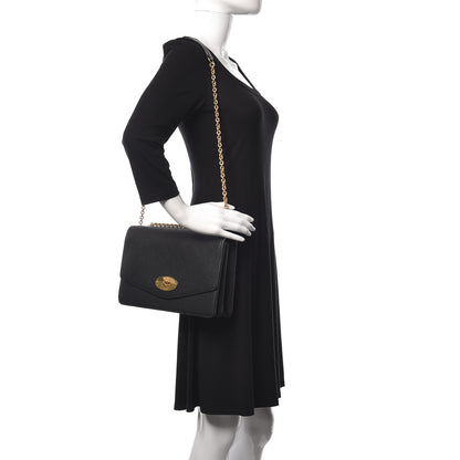 Mulberry Small Classic Grain Calfskin Large Darley Black 2 of 11