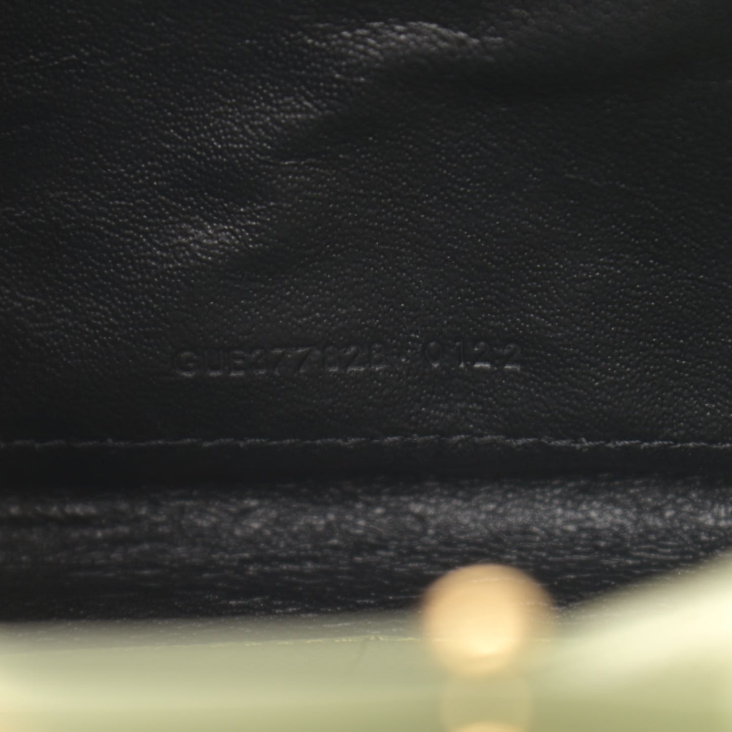 Grain De Poudre Matelasse Chevron Monogram Chain Wallet Pistachio