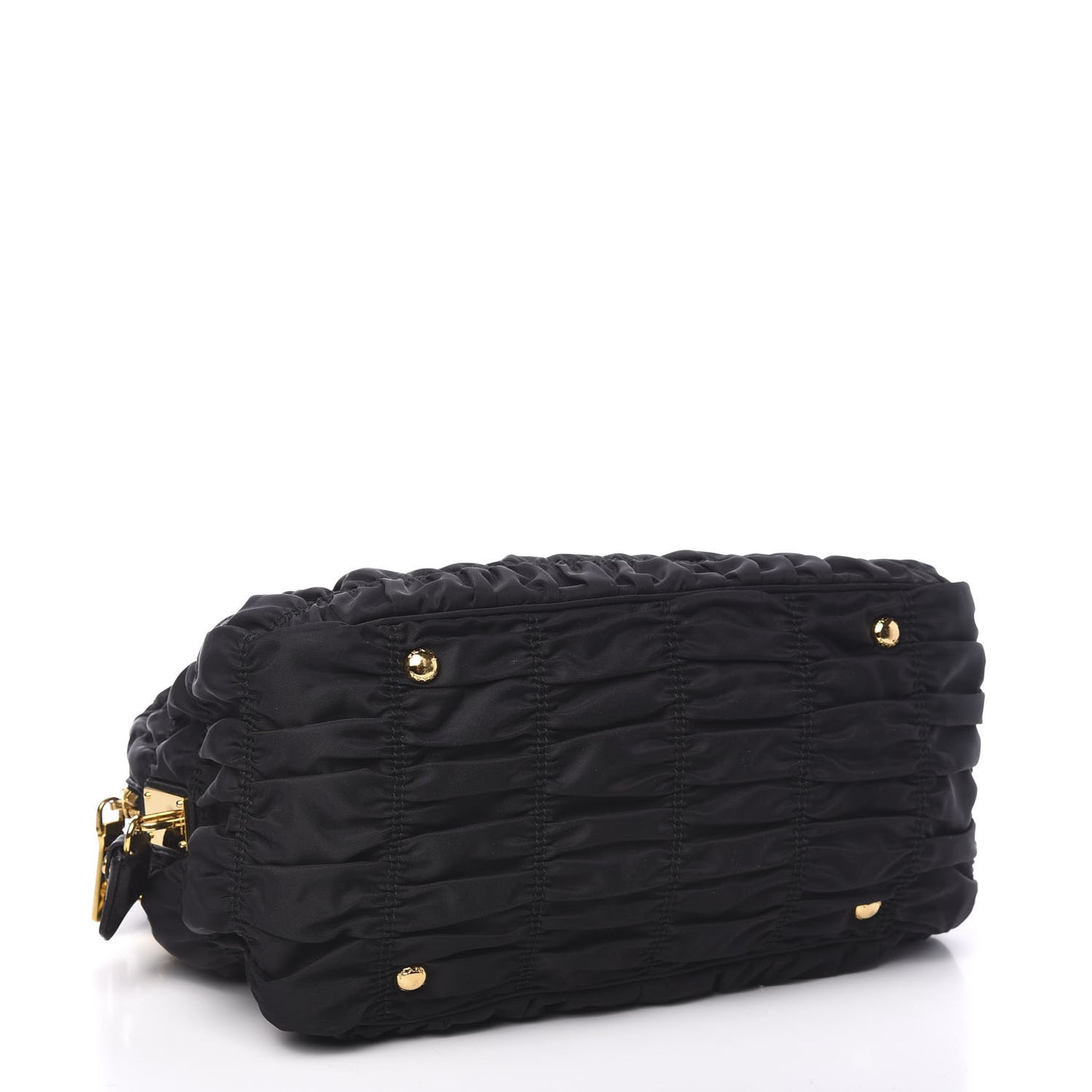 Tessuto Nylon Gaufre Tote Black