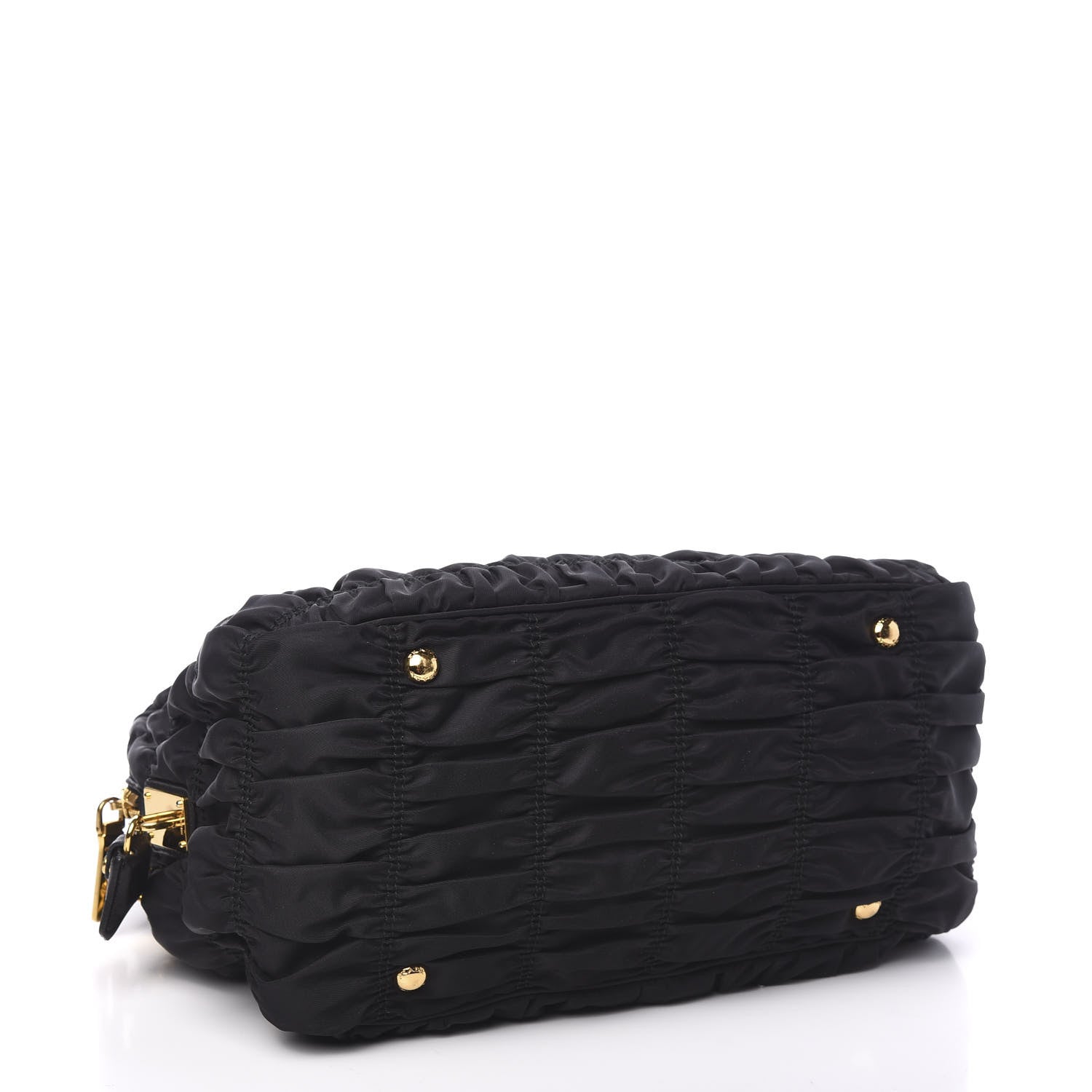 Prada Tessuto Nylon Gaufre Tote Black 3 of 9