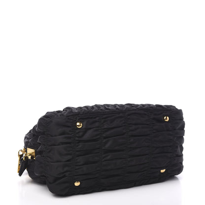 Prada Tessuto Nylon Gaufre Tote Black 3 of 9