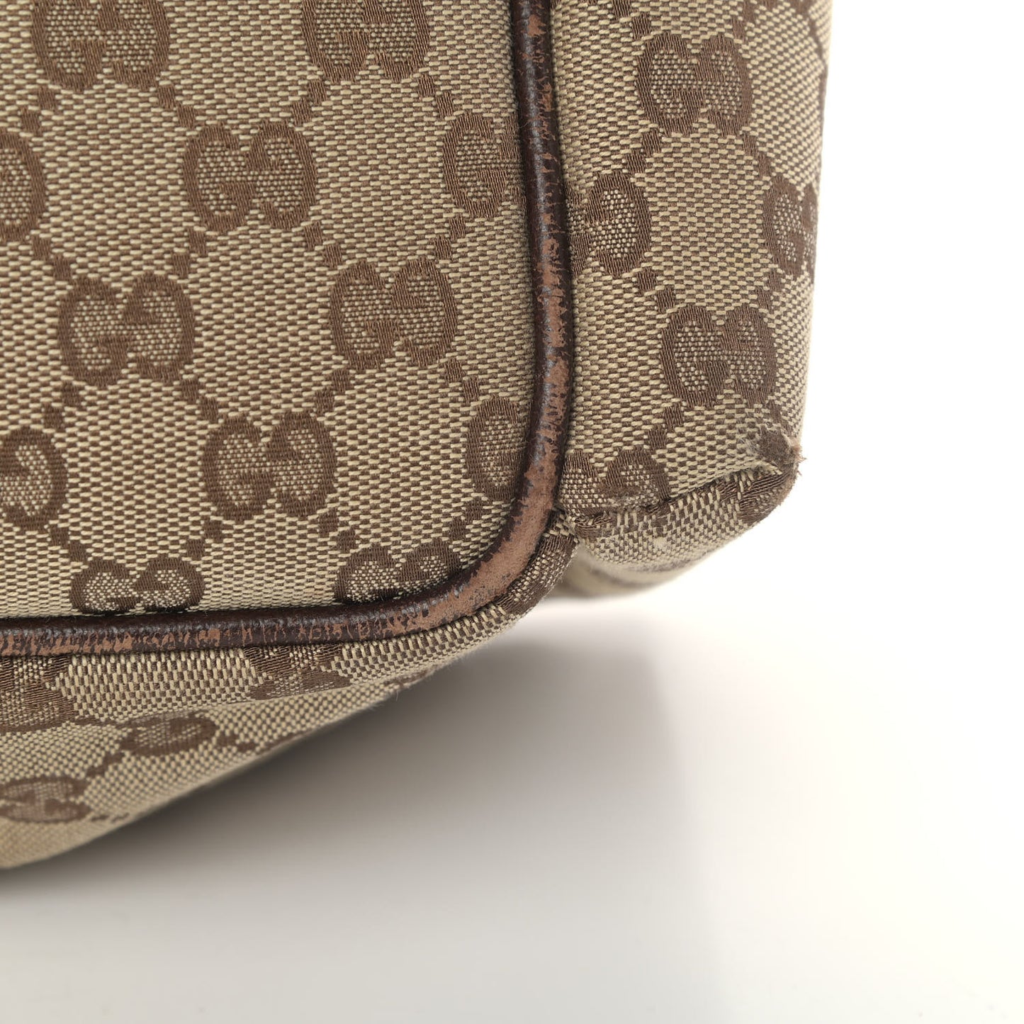 Monogram Natural Pigskin Large Diaper Bag Beige Ebony Cocoa Dark Chocolate