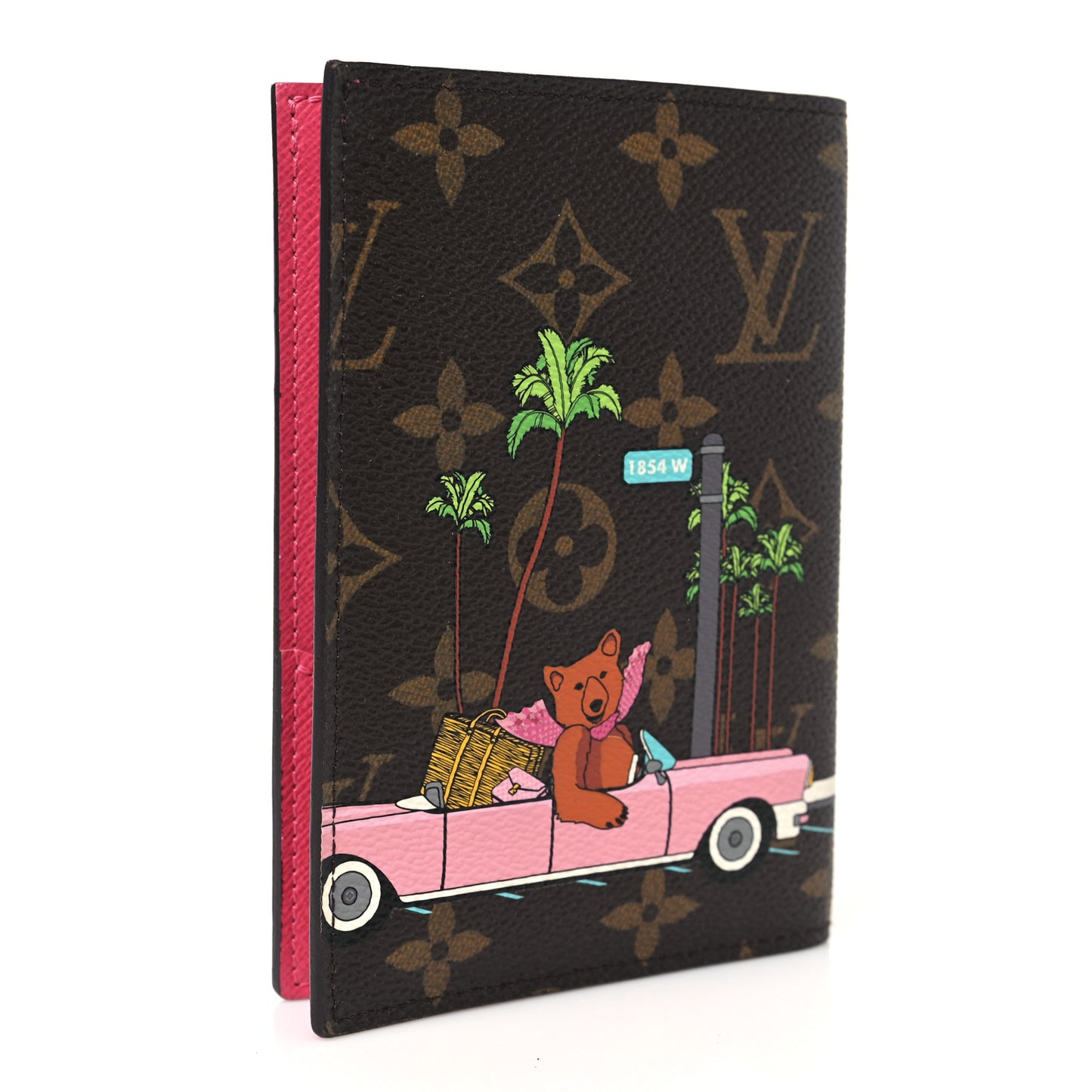Monogram 2021 Christmas Animation Hollywood Passport Cover Fuchsia