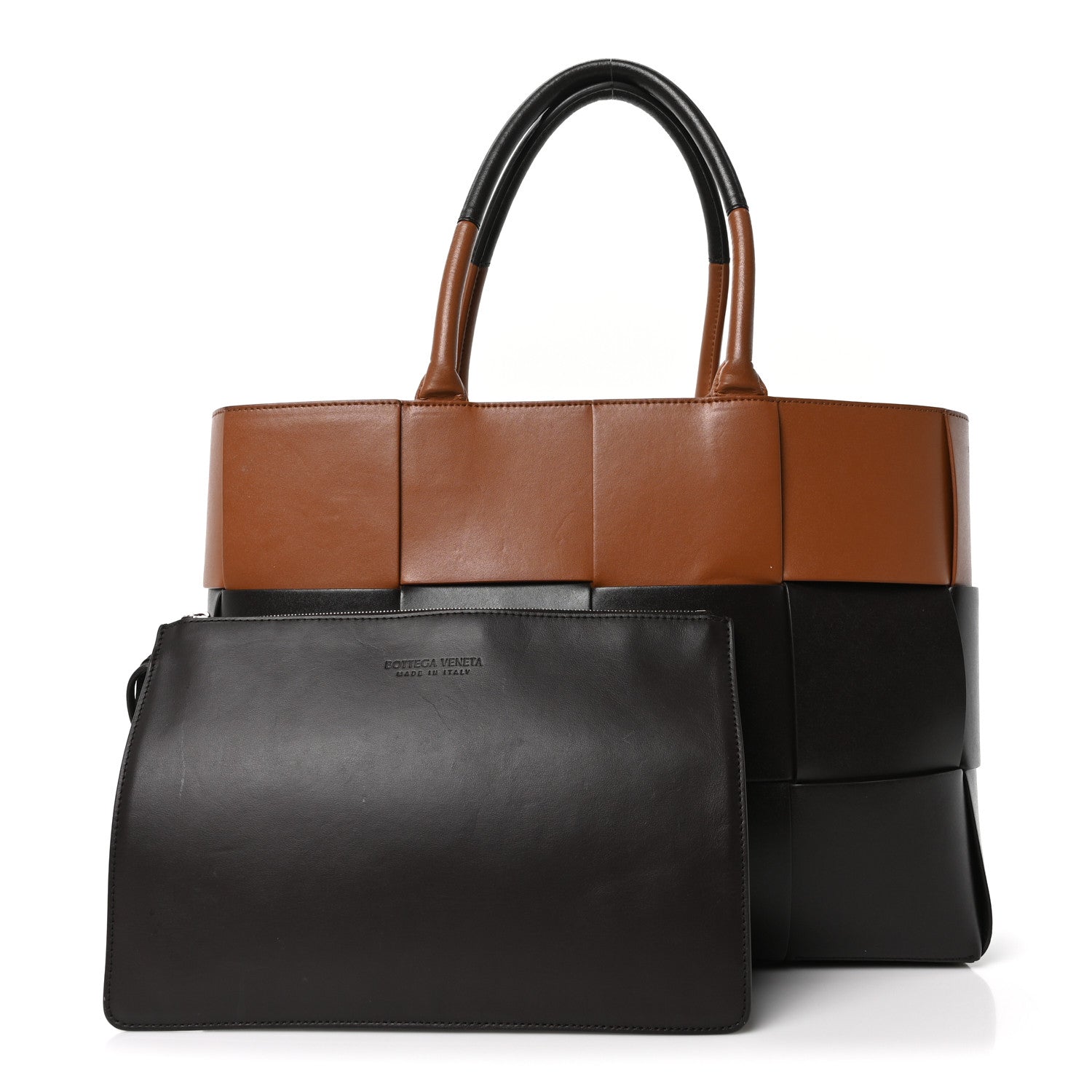 Bottega Veneta Nappa Maxi Intrecciato Medium Arco Tote Fondant Wood 3 of 10