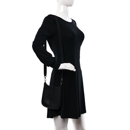 Hermes Taurillon Clemence Evelyne TPM Black 2 of 9