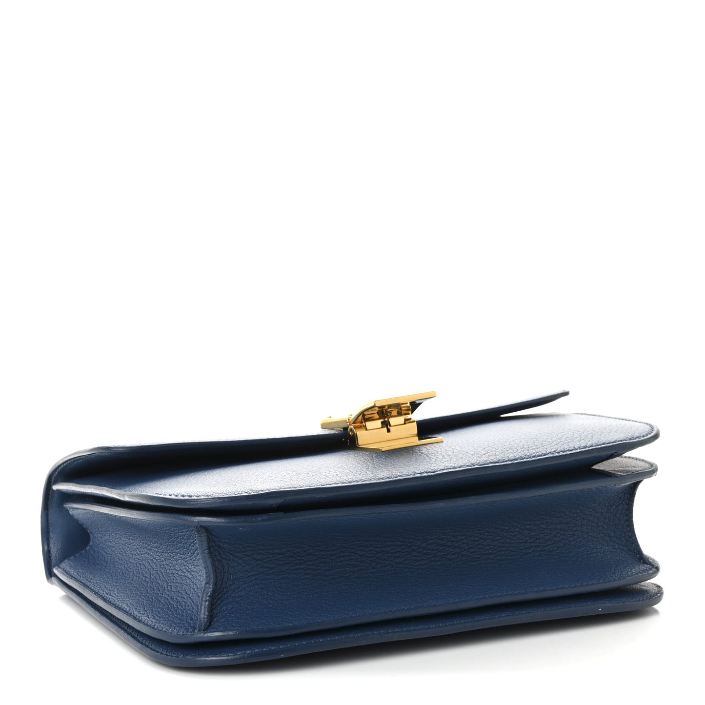 Goatskin Medium Classic Box Flap Bag Deepsea