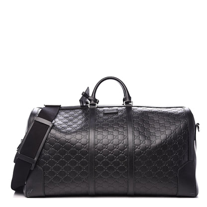 Gucci Guccissima Signature Large Duffle Black 1 of 15