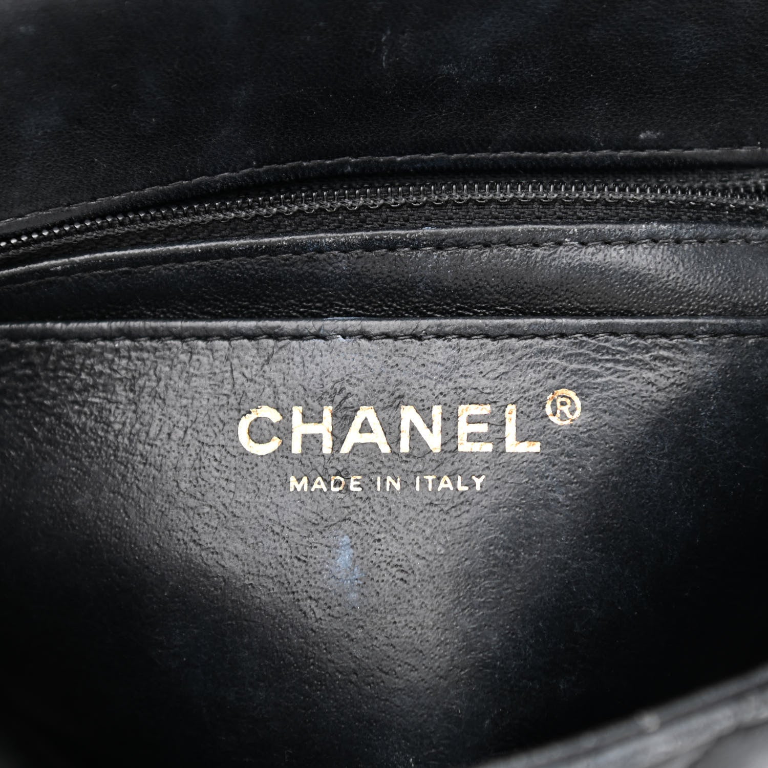 Chanel Lambskin Chevron Quilted Mini Square Flap Black 6 of 14