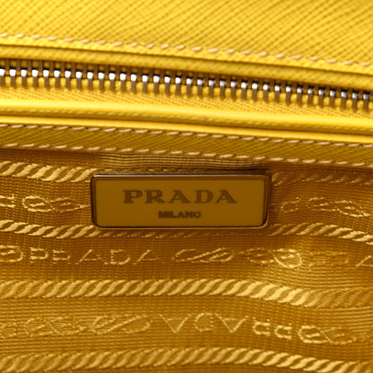 Prada Saffiano Small Galleria Double Zip Tote Soleil 11 of 20