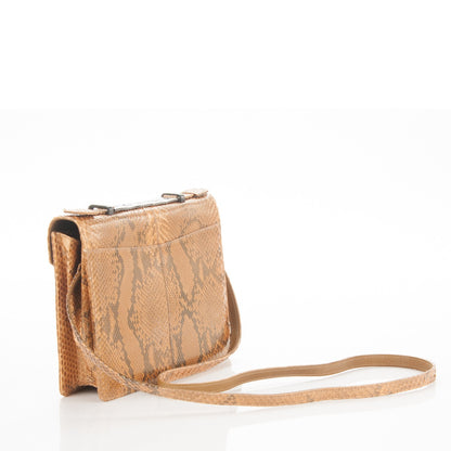 Fendi Metallic Python Convertible Clutch Gold 2 of 10