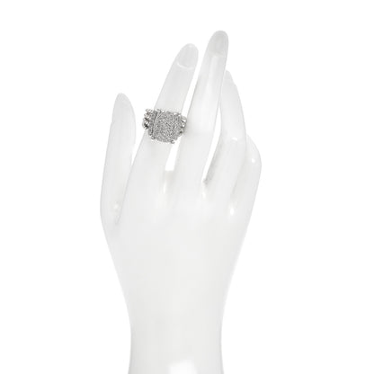 David Yurman Sterling Silver Diamond 16mm Wheaton Ring 51 5.75 2 of 6