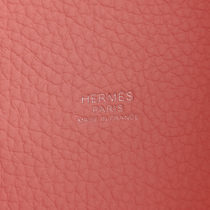 Hermes Taurillon Clemence Picotin Lock 18 PM Rose Sakura 6 of 12