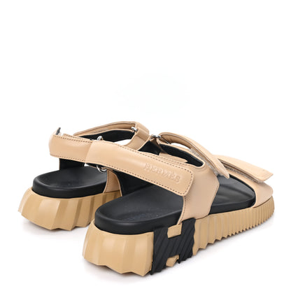 Hermes Lambskin Junior Womens Sandals 38 Beige Albinos 5 of 10