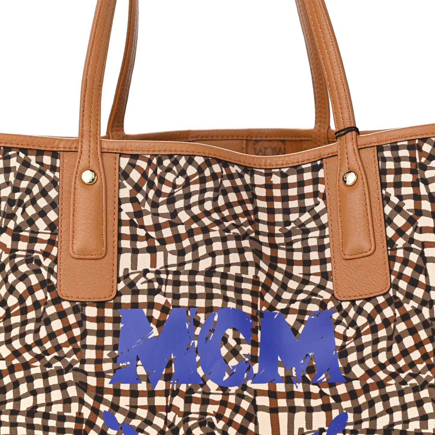 Visetos Medium Liz Reversible Shopper Tote Cognac