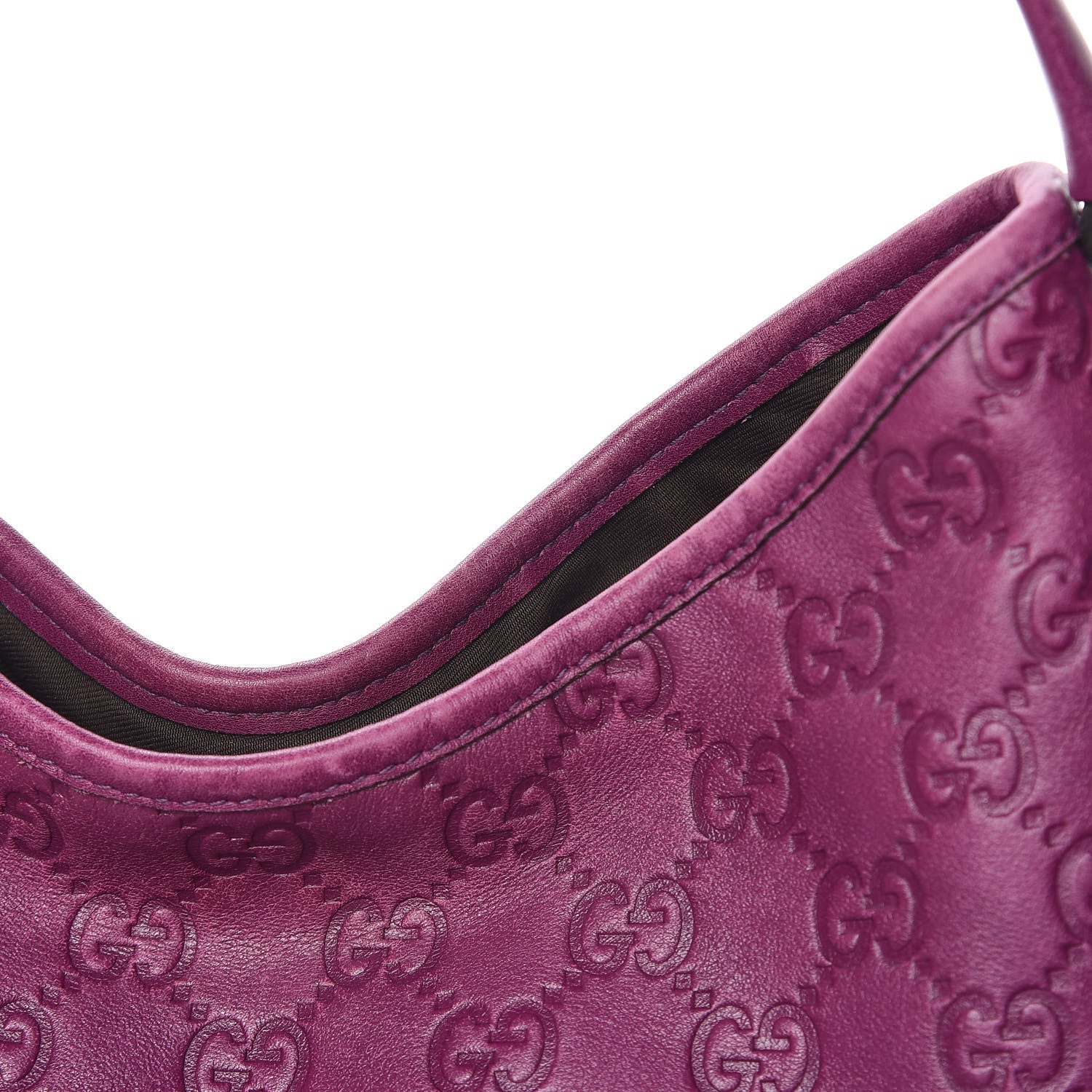 Gucci Guccissima Medium New Britt Hobo Purple 9 of 12