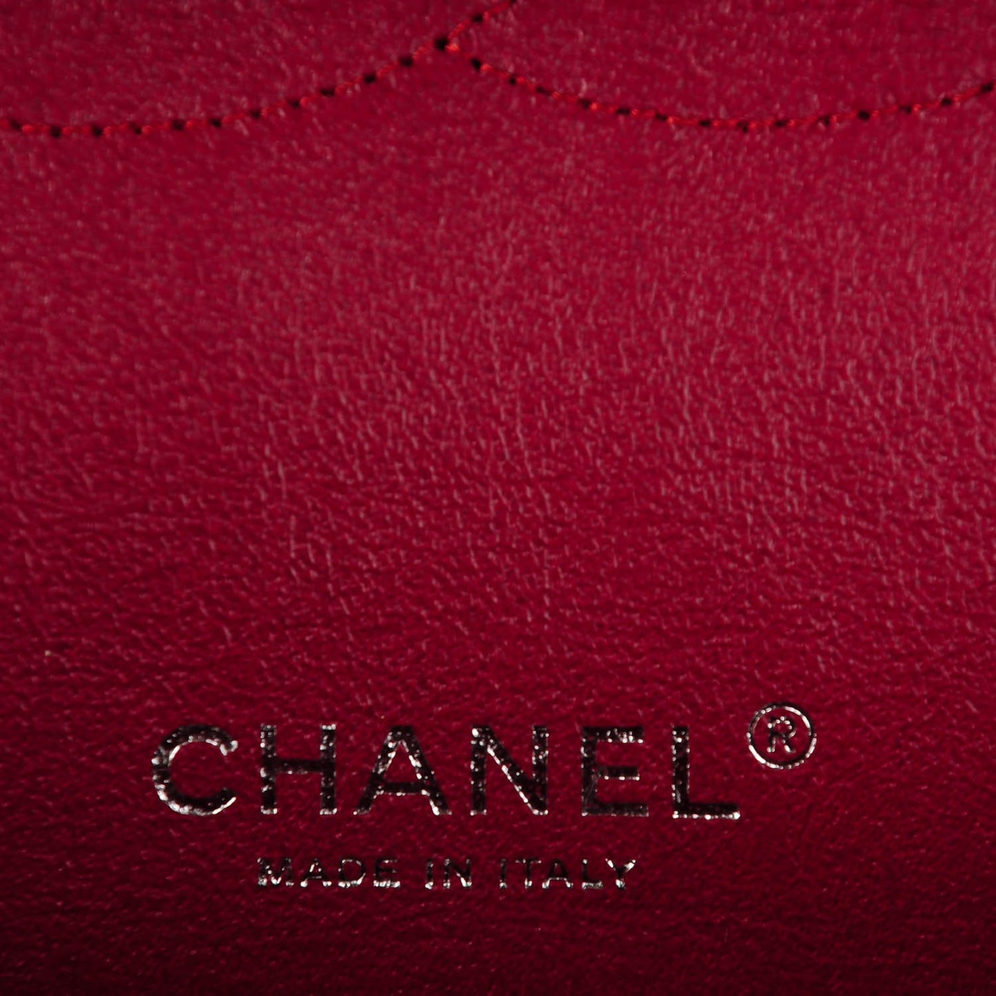 Patent Quilted Maxi Double Flap Red