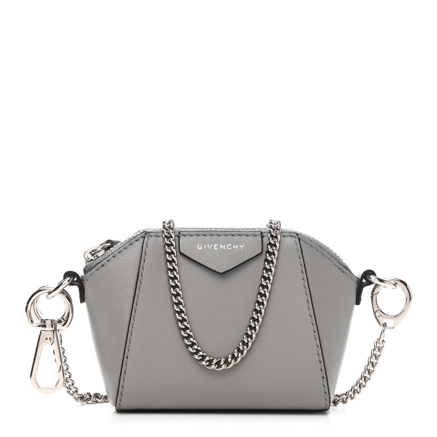 Givenchy Lambskin Baby Antigona with Chain Grey 1 of 11