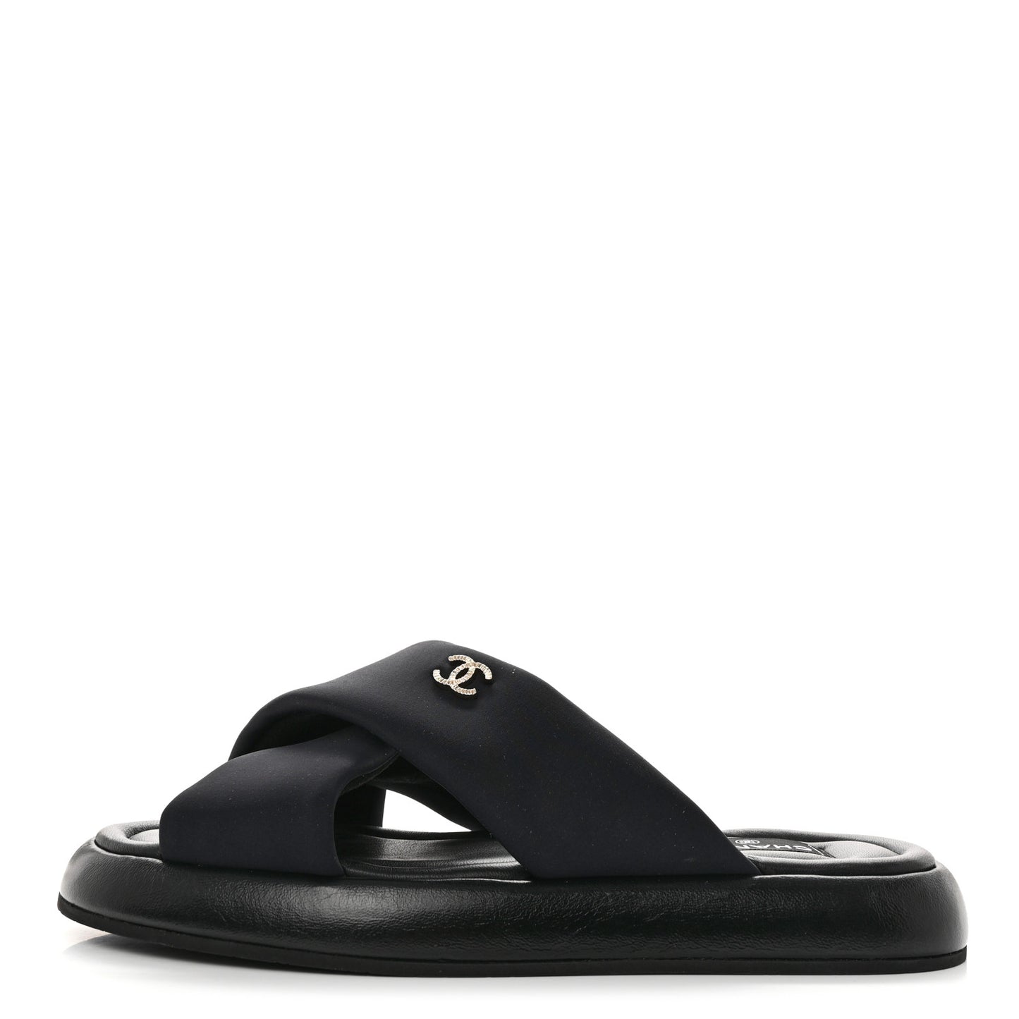 Fabric CC Mules Sandals 41 Black