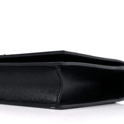 Saint Laurent Grain De Poudre Classic Monogram Kate Clutch Black 9 of 12