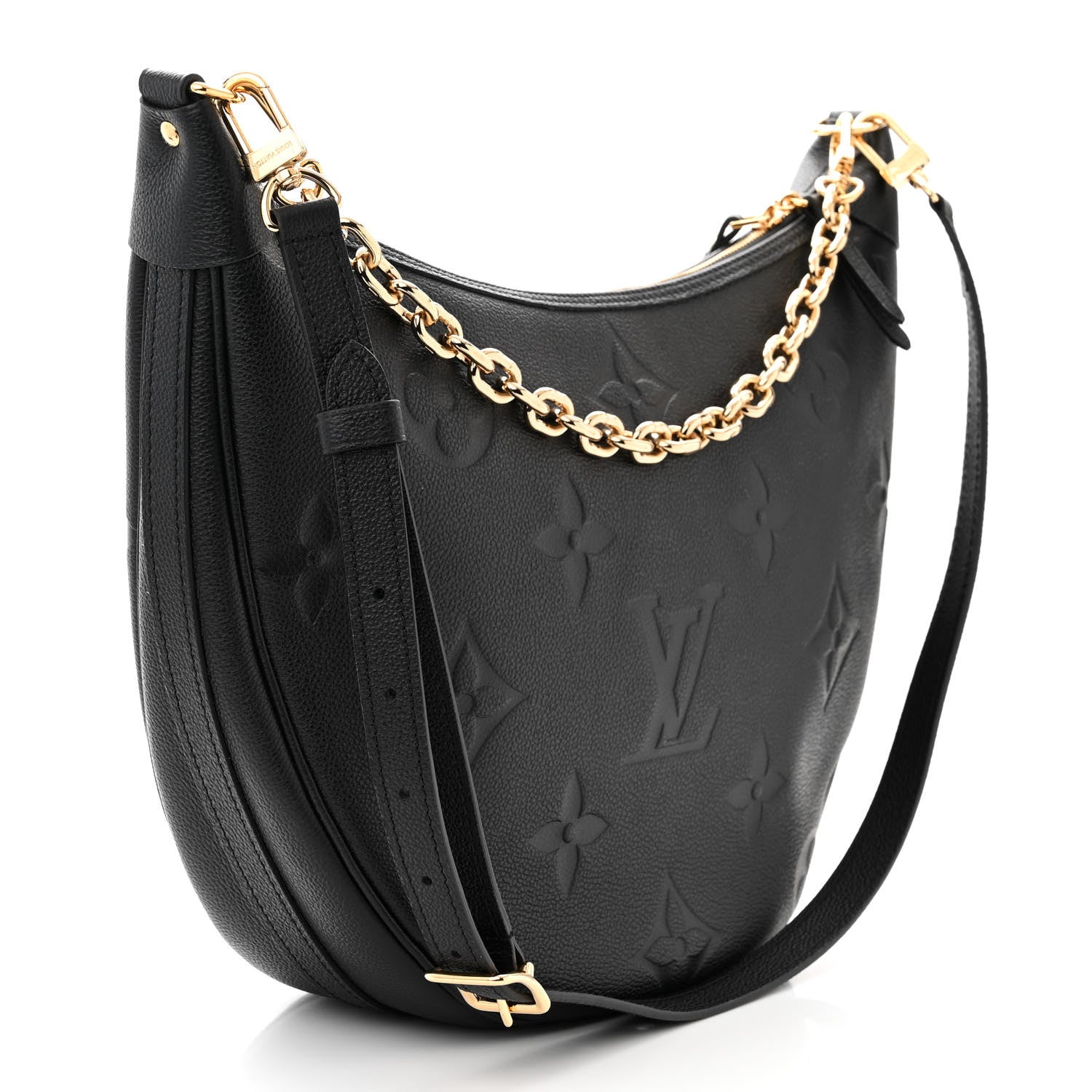 Louis Vuitton Empreinte Monogram Giant Loop Hobo Black 4 of 11
