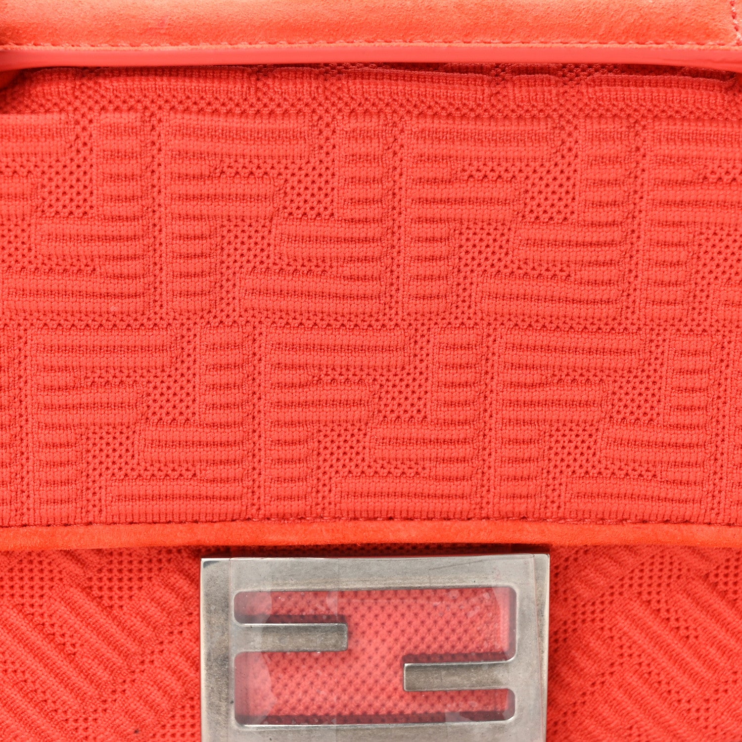 Fendi Technical Fabric FF Midi Chain Baguette Tulipano 7 of 13