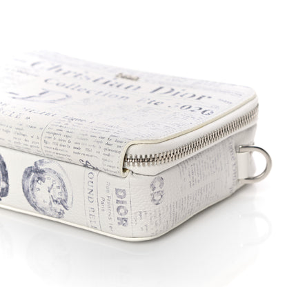 Christian Dior X DANIEL ARSHAM Grained Calfskin Newspaper Messenger White 10 of 10
