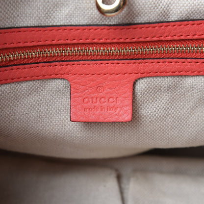 Gucci Pebbled Calfskin Medium Soho Chain Shoulder Bag Begonia Pink 6 of 13