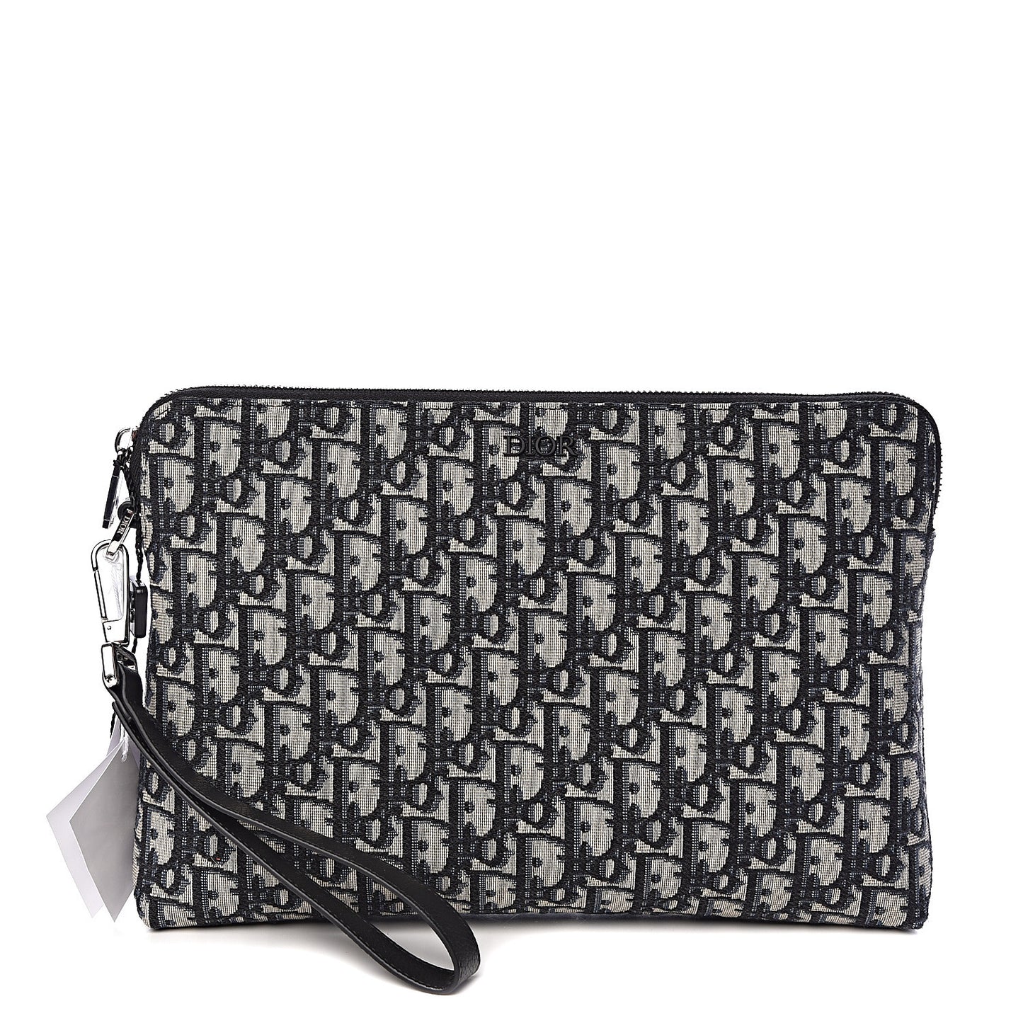 Oblique Pouch Clutch Blue
