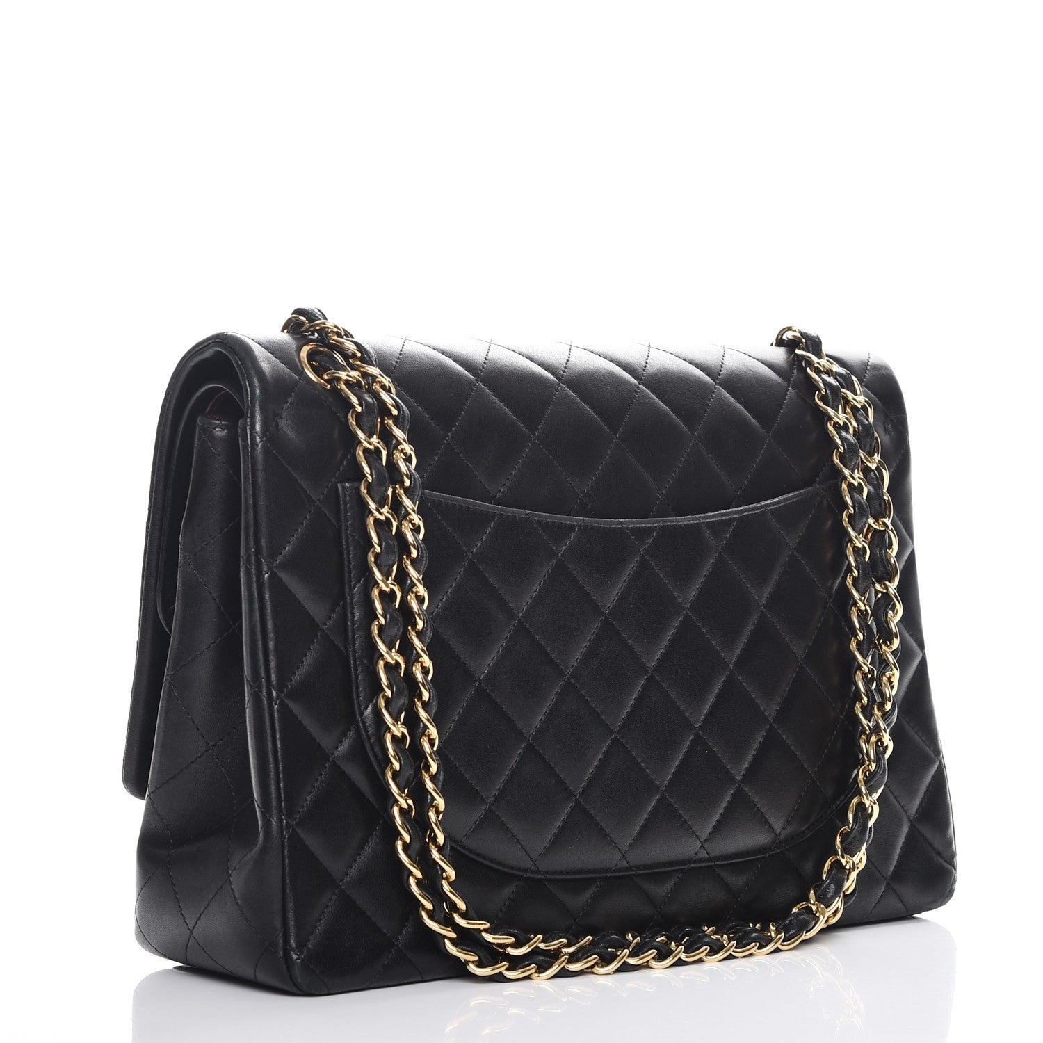 Chanel Lambskin Quilted Maxi Double Flap Black 3 of 15