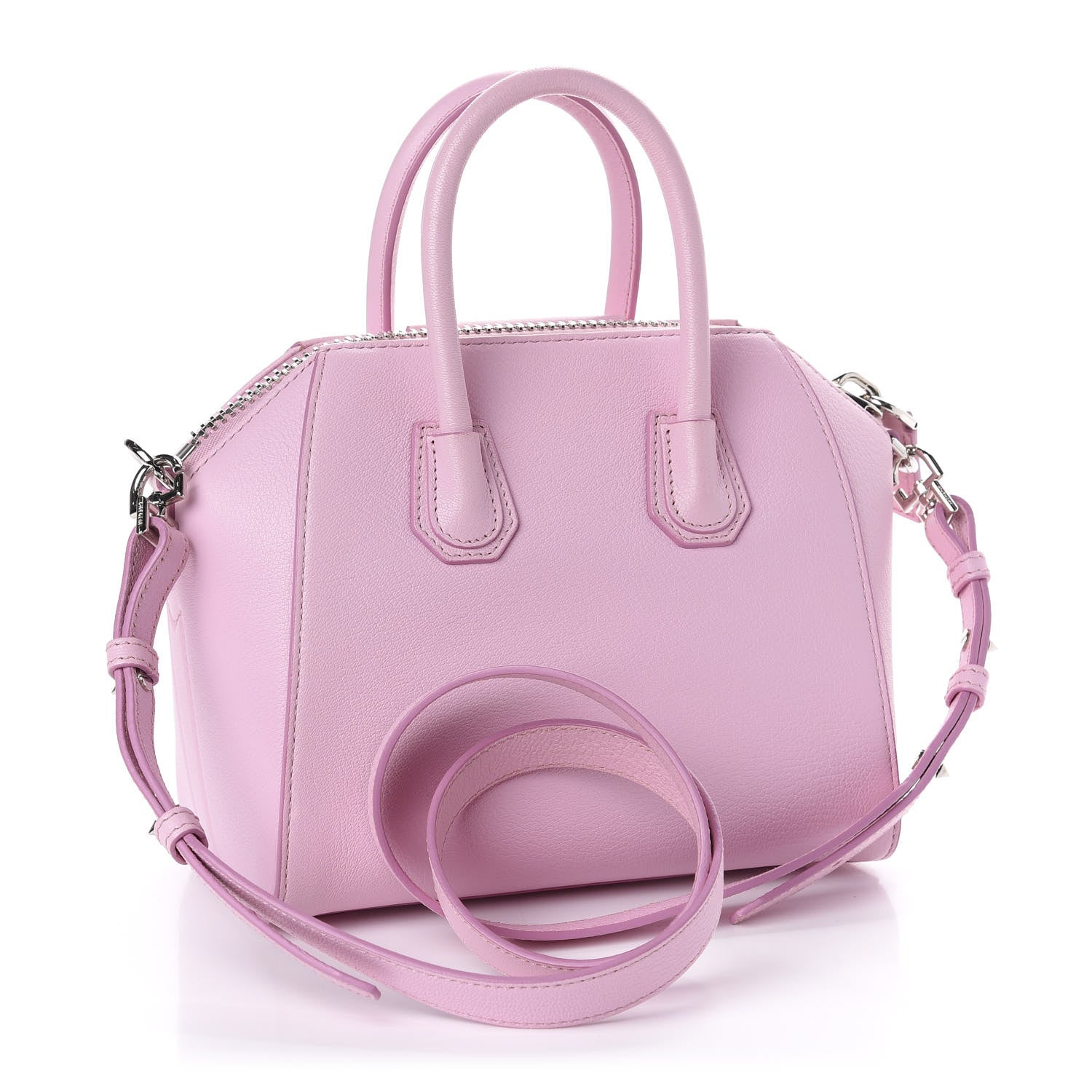 Givenchy Sugar Goatskin Mini Antigona Bright Pink 3 of 11