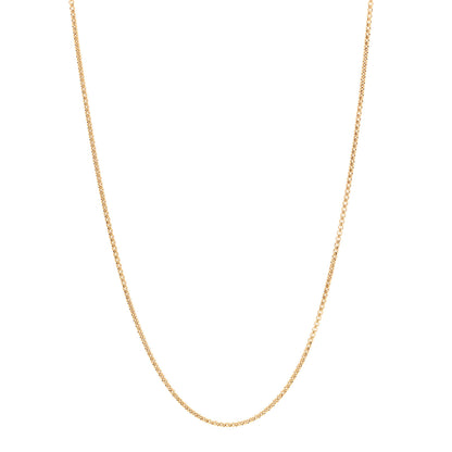 David Yurman 18K Yellow Gold 1.7mm Box Chain Necklace 18" 1 of 5