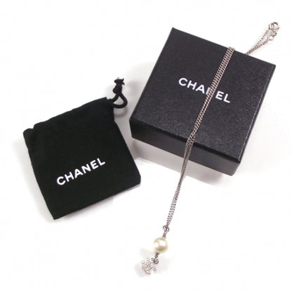 Chanel Pearl Crystal CC Necklace 4 of 5