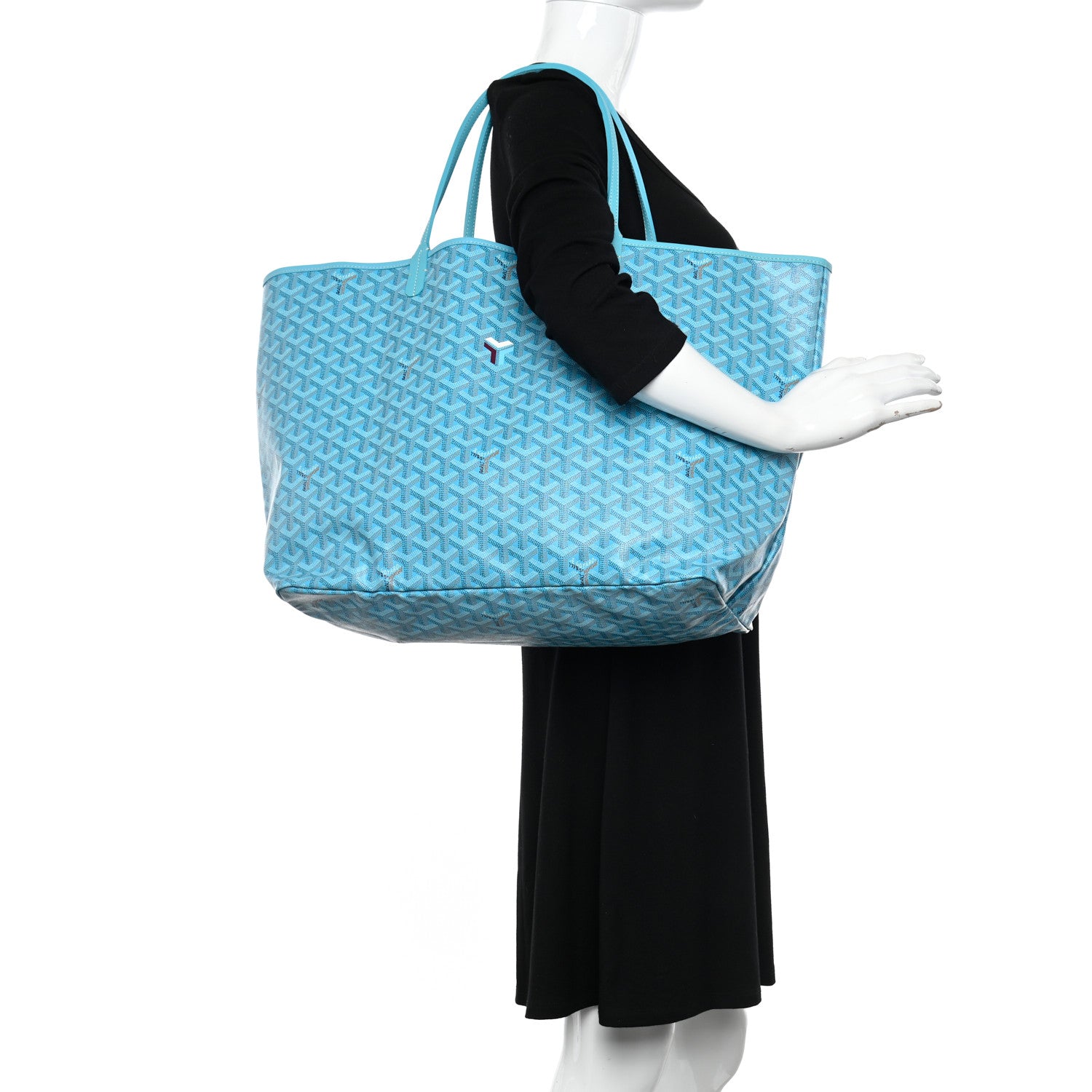Goyard Goyardine Saint Louis GM Balise Beach Towel Set Turquoise 3 of 11