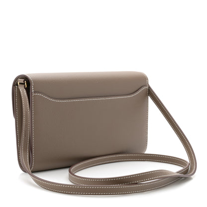 Hermes Evercolor Constance Wallet To Go Etoupe 3 of 12