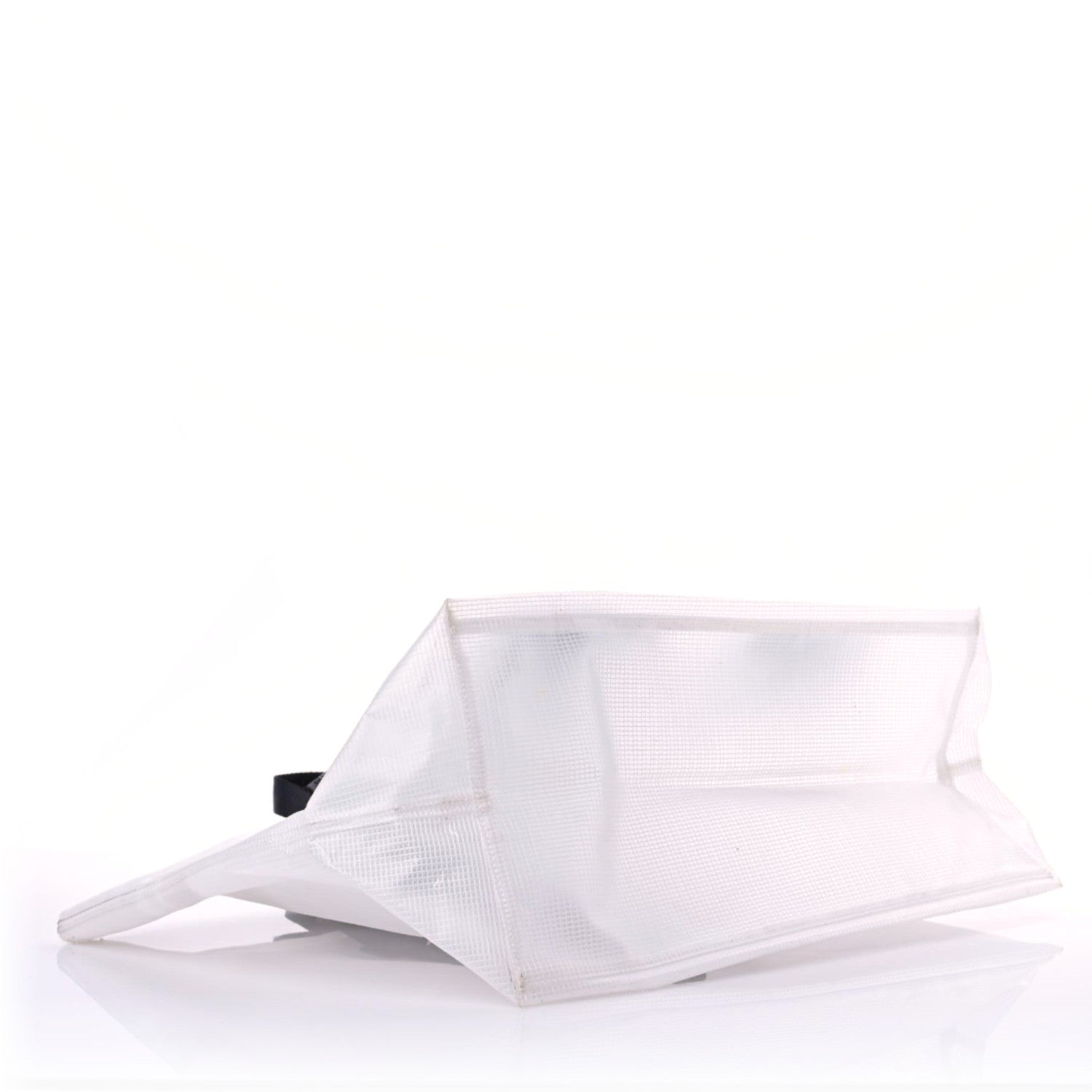 Off-White PVC Transparent Arrows Logo Tote Bag White Black 4 of 15