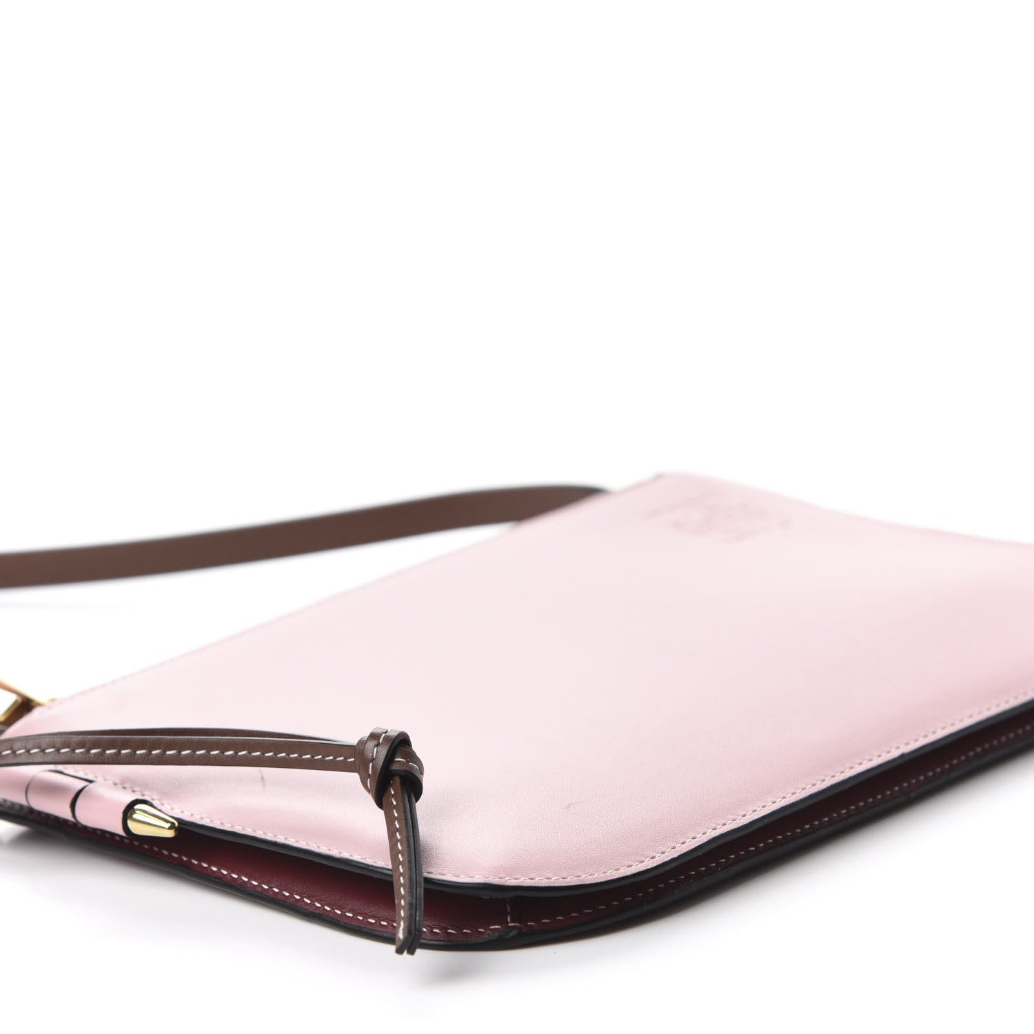 Loewe Calfskin Gate Double Zip Pouch Crossbody Pastel Pink 6 of 9