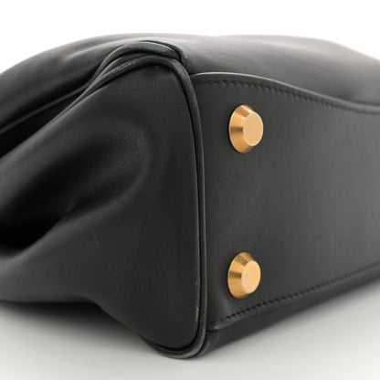 Balenciaga Natural Smooth Calfskin Small Rodeo Top Handle Handbag Black 9 of 12
