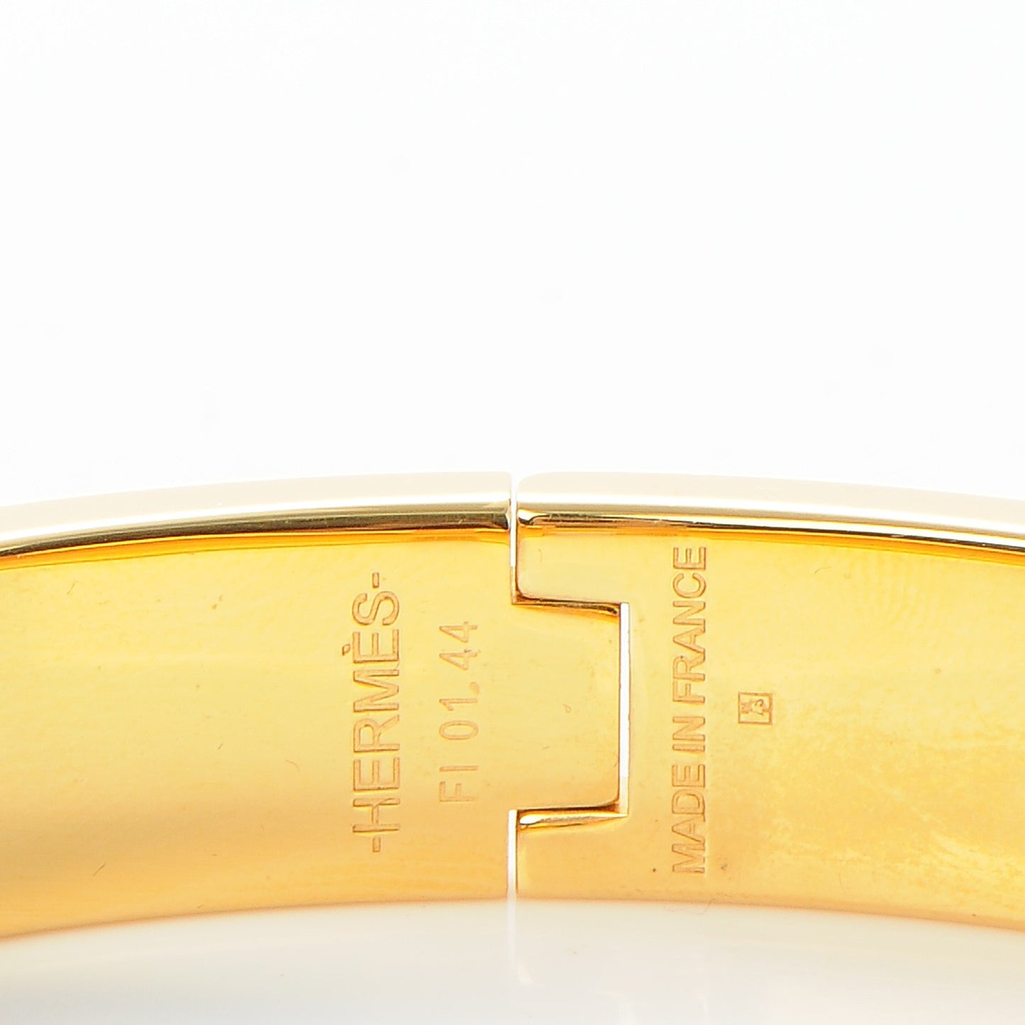 Enamel Narrow Clic Clac H Bracelet PM Black