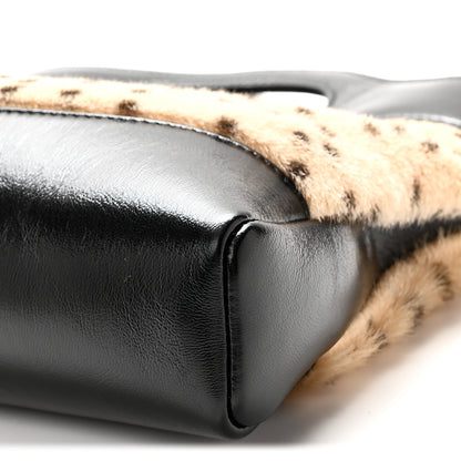 Chanel Shiny Lambskin Pony Hair Cheetah Printed Mini 31 Shopping Bag Light Beige Black 10 of 11