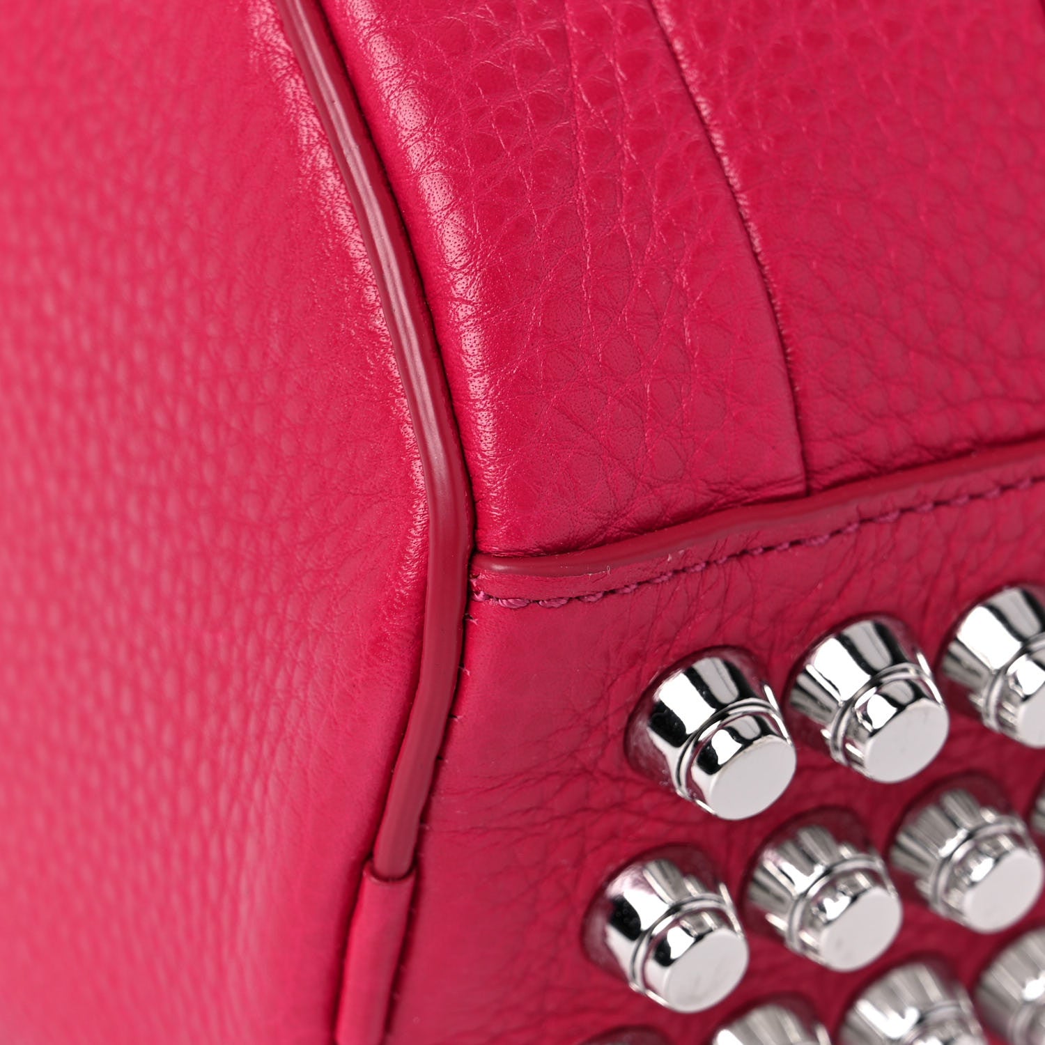 Alexander Wang Pebbled Lambskin Mini Rockie Fuchsia Rhodium Hardware 8 of 10